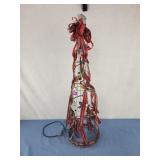 Metal light up christmas decoration 28" tall