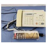 Brother fax machine phone, works, with extra roll