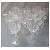 Desert pedestal glasses 6.5" tall. Set of 11