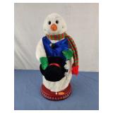 Gemmy dancing Snowflake Snowman. Lights up tips