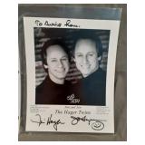 Autograph signed by Jim and Jon Hager