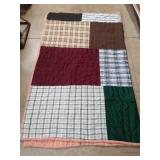 Handmade reversible quilt 84 x 70
