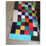 Handmade reversible quilt 68 x 80