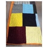 Handmade reversible quilt 80 x 66