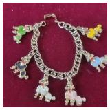 Vintage Poodle Charm Bracelet