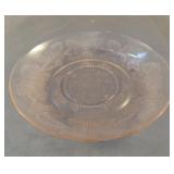 Depression pink plate 6"