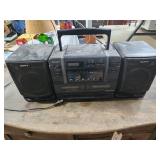 Sony boombox works , radio,CD, cassette player