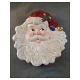 Fitz & Floyd Santa decor 12 x 12. Has a