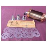 Betty Crocker Cookie Press with accessories and