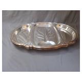 Silver plated serving trays - set of 2