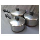 Set of Revereware pots