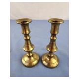 4" brass candlesticks mini candles
