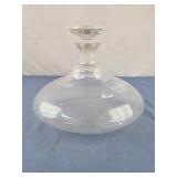 Blown Glass Squat Wine Decanter