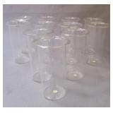 Set of 11 glass vases 2 x 3.5