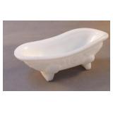 Avon milk glass bathtub decor