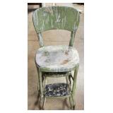 Vintage metal chair 2 step stool cosco