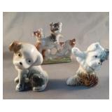 Vintage set of dog figures made in Japan 2.5"