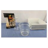 Glass pot, floating candle set, refrigerator