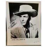 Autograph photo of Hank Williams Sr. Signed by