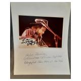 Autograph signed by Waylon Jennings Greensboro