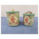 Vintage floral tins made in holland