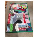 Handmade quilt 66 x 80 and 2 handmade pillows 16
