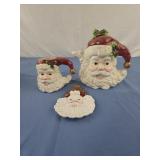 Santa ceramic christmas decor