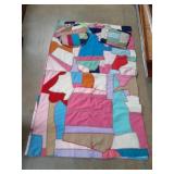 Handmade quilt 76 x 118 with 2 pillows. 1 is 14"