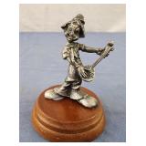 Pewter clown mini figure