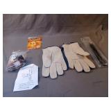 Misc lot - gloves, zip ties, hand warmers etc