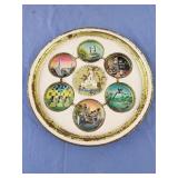 Vintage 1950s Disneyland Souvenir Gold  Tin Drink