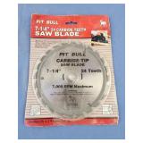 Pit bull 7 1/4" 24 carbide teeth saw blade