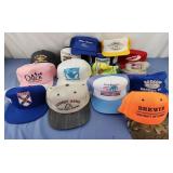 Lot of 15 various hats, duck nc, nova scotia,