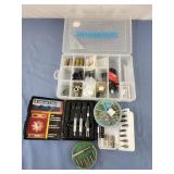 Assorted small tools, fittings, screw drivers,