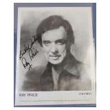 Ray Price autographed 8x10 1992
