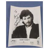 Eddie Rabbit autographed photo country music