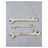 Snap on open end wrenches