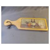 Wine and fruit cutting cheese board 15 x 4.5