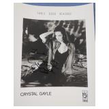 Crystal Gayle autographed 8x10