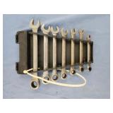 7pc craftsman usa wrenches in rack