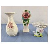 Vintage Lefton Cream And Pink China Heritage 8ï¿½