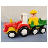 Fisher Price Little People tractor w/hay stack