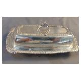 Pilgrim silver plated butter dish