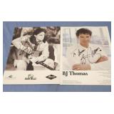 Mark Willis and BJ Thomas autographed 8x10s