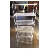 Stackable wire shelves each one is 18x8x12