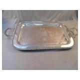 Silver plated serving tray 26.5 x 14.5