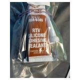 RTV silicone sealant and zip ties