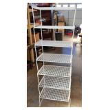 Wire stackable storage shelves each one is 18x812