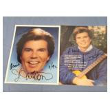 John Davidson autographed fan photos