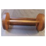 Wood wall paper towel holder 14.5 x 6.5 x 7